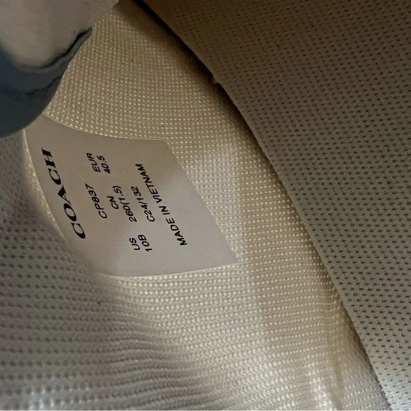 Coach Women's Blue and White Sneakers - Picture 13 of 14